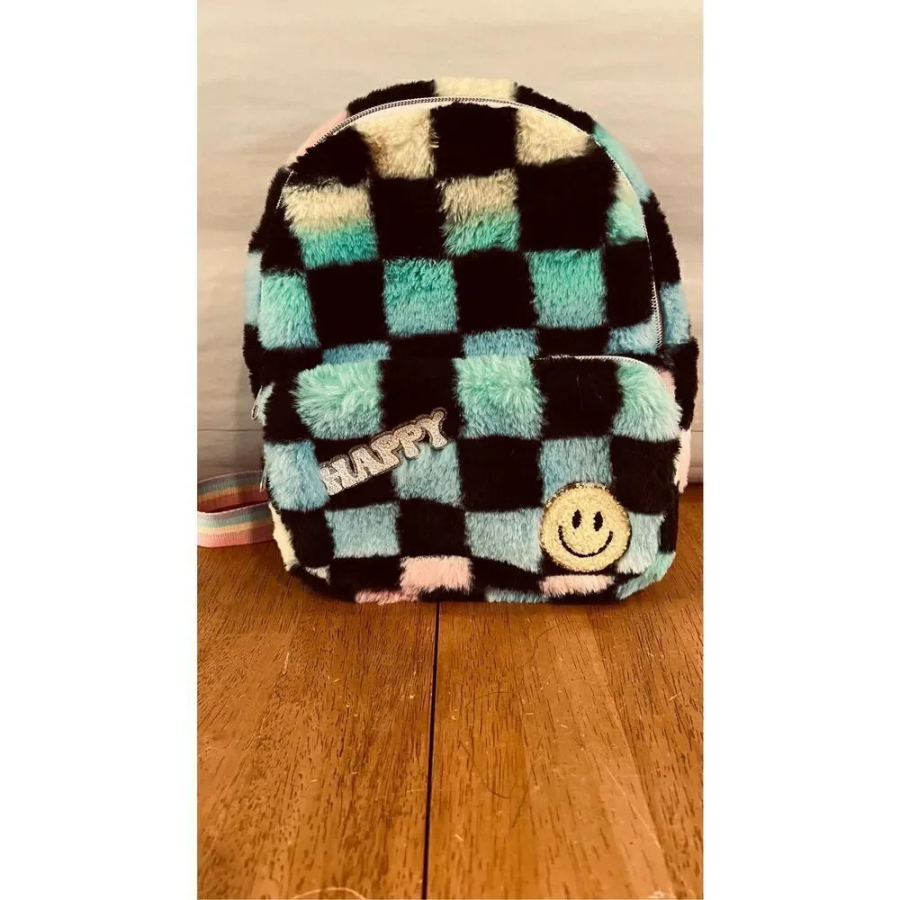 EMOJI FLEECE SOFT BACKPACK BAG MINI